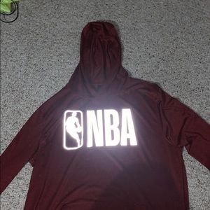 Red nba light hoodie